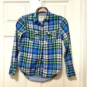 Abercrombie Kids Size M Plaid Shirt EUC